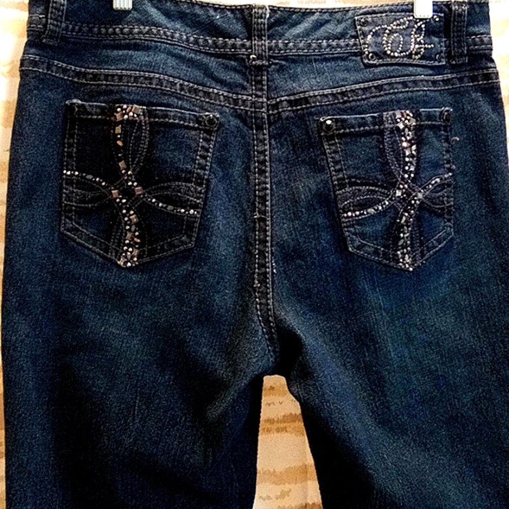 Code Blue Embellished Jeans Size 14 - image 1